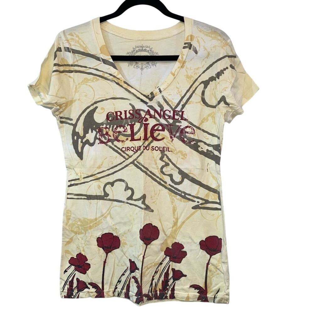 Criss Angel Believe‎ Cirque du Soleil Graphic Tee Large Vegas Magic Show T Shirt